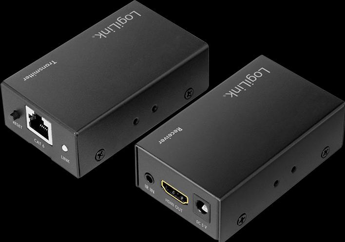 Actual product image LogiLink HDMI Extender via LAN up to 60 metres (Splinters, Extender)