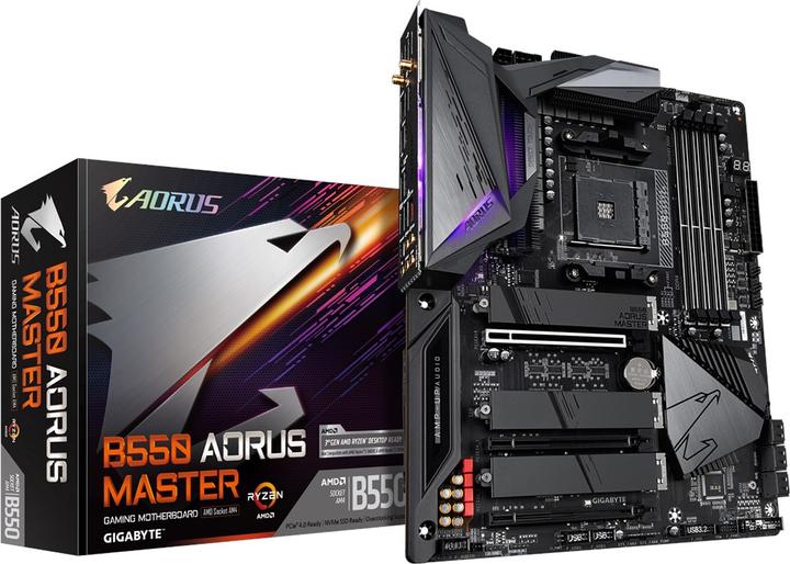 Immagine prodotto Gigabyte B550 Aorus Master (AM4, AMD B550, ATX)