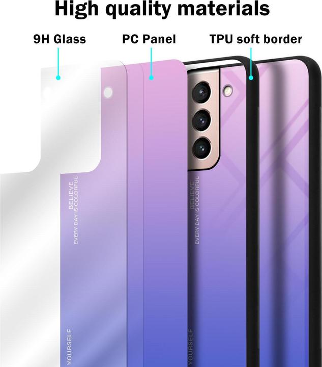 Immagine prodotto Cadorabo Copertura in vetro TPU 2 colori (Samsung Galaxy S21 5G)