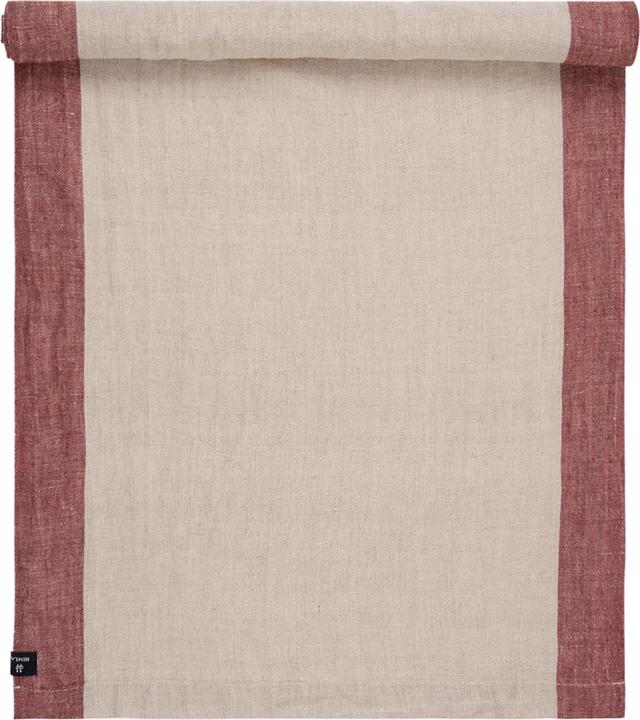 Actual product image Himla 140 cm x 45 cm runner Randolf lingonberry natural (140 x 45 cm)