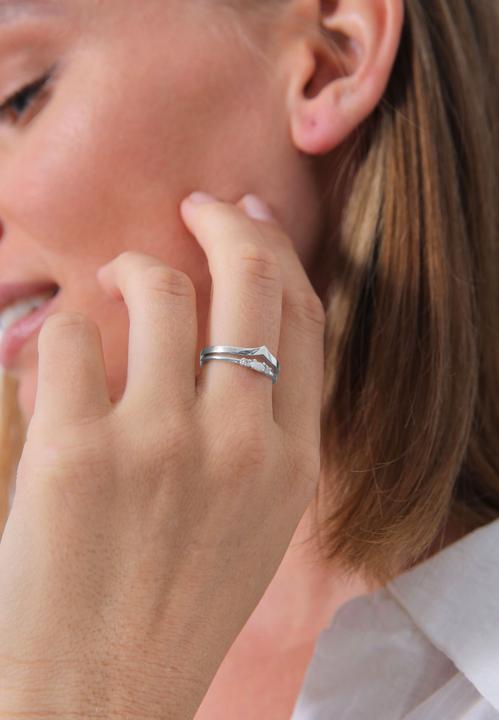Immagine prodotto Elli Set Marquise Opal V-Form mit Zirkonia Kristallen (52, 925 Argento)