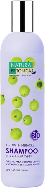 Actual product image Natura ESTONICA BIO Hair Growth Miracle Shampoo szampon do włosów 400ml (400 ml, Liquid shampoo)