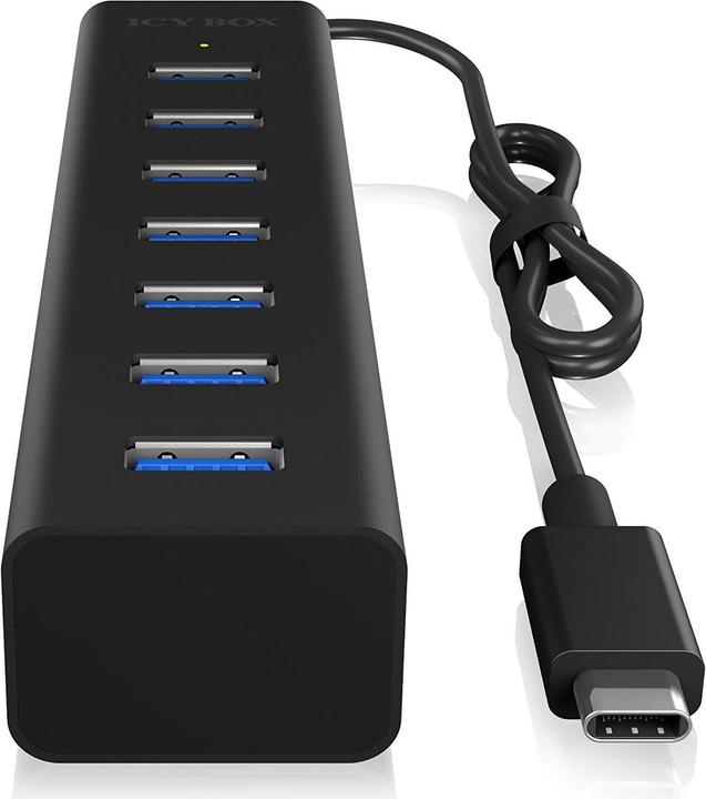 Produktbild Icy Box ICY BOX Multiport Docking Station, High-Speed USB 3.0 Hub,IB-HUB1700-C3 (USB-C, 7 Ports)