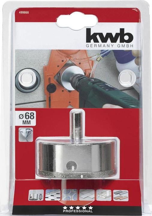 Image du produit kwb Scie cloche diamantée 68/25 mm (68 mm)