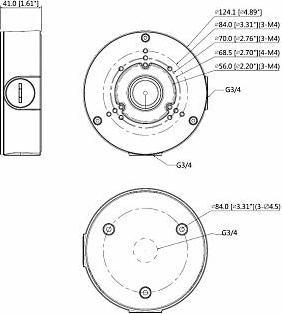 Produktbild Dahua PFA130-E Überwachungskamerazubehör Abzweigdose (Netzwerk Videorecorder (NVR))