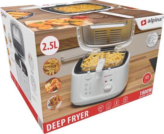 Actual product image alpina Deep fryer 230V 2.5L 1800W