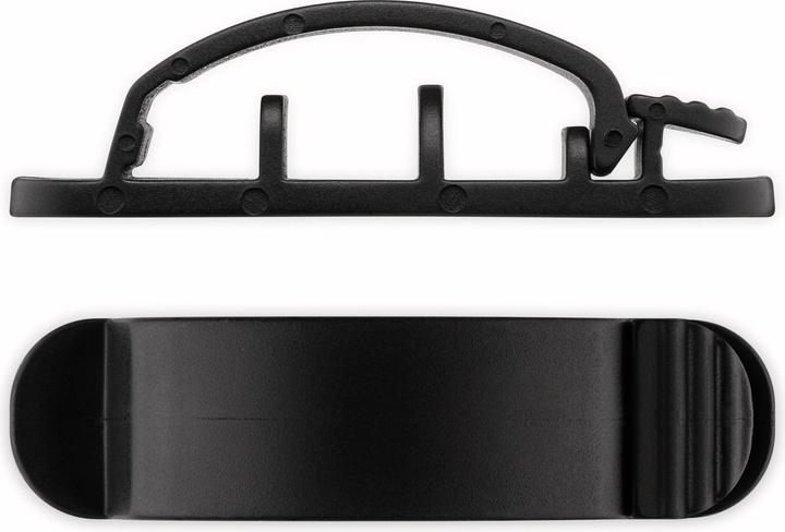 Produktbild Goobay Kabel Management Clip 3-Slots, schwarz (Kunststoffkabelbinder, 55 mm, 3 Stk.)