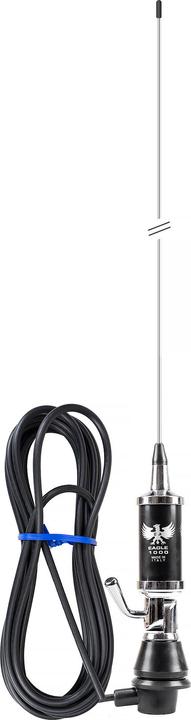 Produktbild Lemm EAGLE AT 1000 CB-Antenne, Länge 165 cm, Gewinn 3 dB, 26,5–27,5 MHz, 600 W, RG58-Kabel 4 m, herg