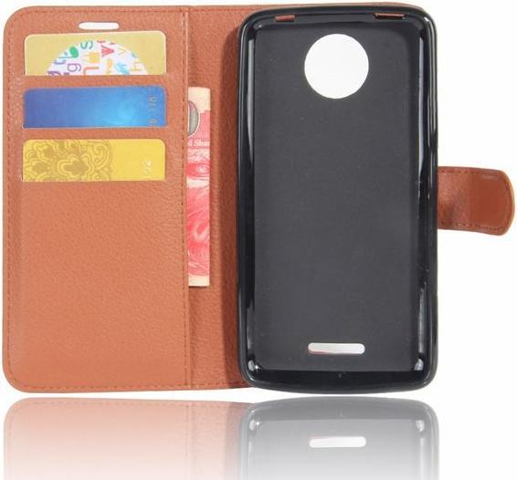 Produktbild MU Classic Lederhülle mit Litchitextur (Motorola Moto C Plus)