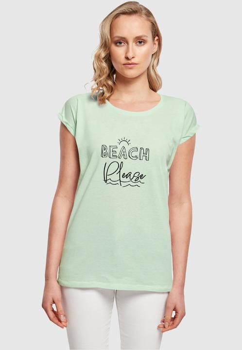 Actual product image Merchcode Ladies Beach Please Extended Shoulder Tee - 112615 (XL)