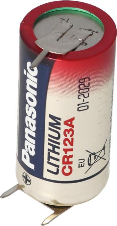 Panasonic Pile CR123A avec connexion pour 3 impressions 2 impressions + 1 impression - contacts (1 pcs, CR123A, 1600 mAh)