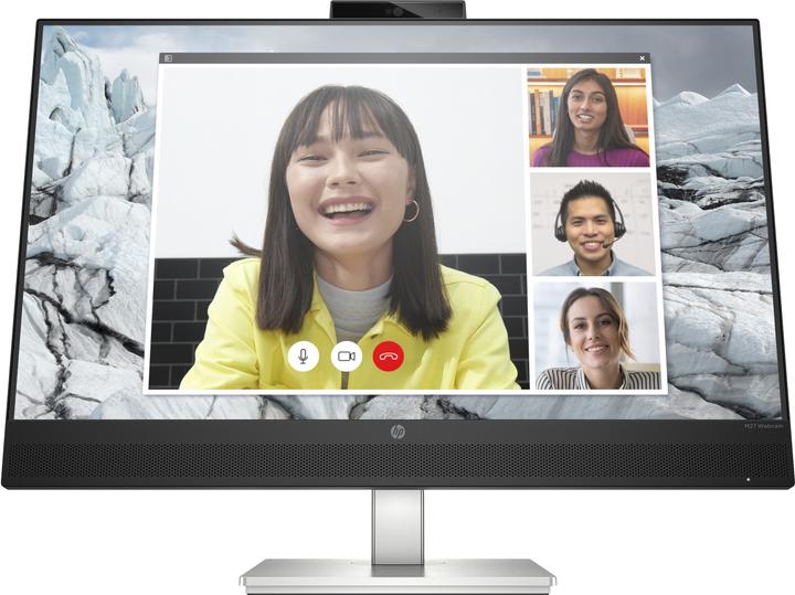 Actual product image HP M27 Webcam Monitor 68.58cm (27" ) (Full HD, IPS, 5ms, HDMI, DisplayPort, USB, 75Hz) (Energy Cl... (1920 x 1080 pixels, 27")