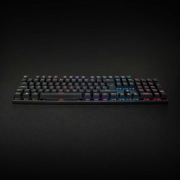 Actual product image Nedis Wired Gaming Keyboard USB Type-A Mechanical Keys LED German DE-Layout Powered by (DE, Cable)