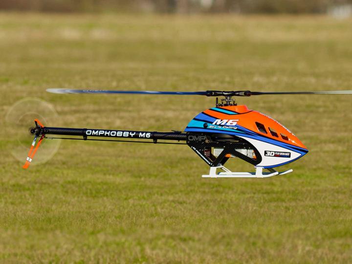 Actual product image OMP Hobby Helikopter M6 Solar-Yellow Bausatz und Rotorblätter