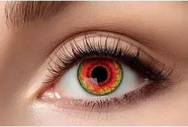 Actual product image Eyecatcher Rotes Monster Kontaktlinsen (Red monster)