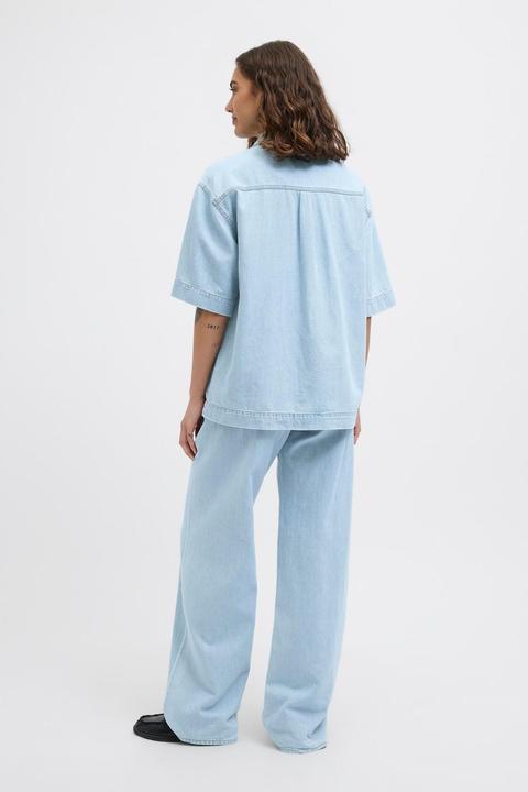 Actual product image JJXX JXSURA WIDE MW LINEN BLEND JEANS DNM Weit geschnitten (W29/L32)