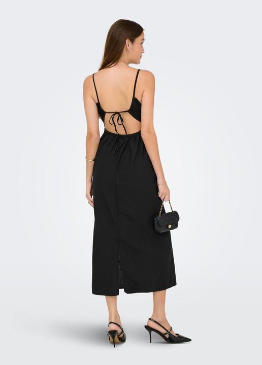 Actual product image Only Onljakiri Linen Strap Midi Dress Wvn (L)