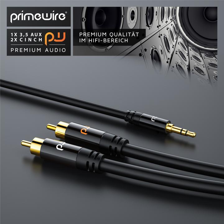 Productafbeelding Primewire 2in1 (5 m, 3,5 mm aansluiting (AUX), RCA)