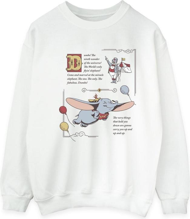 Disney Dumbo Story Book Page Sweatshirt (XL)