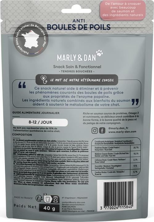 Image du produit Marly & Dan Friandise anti-boule de poils, 40 g (Adulte, 1 pcs, 40.40 g)