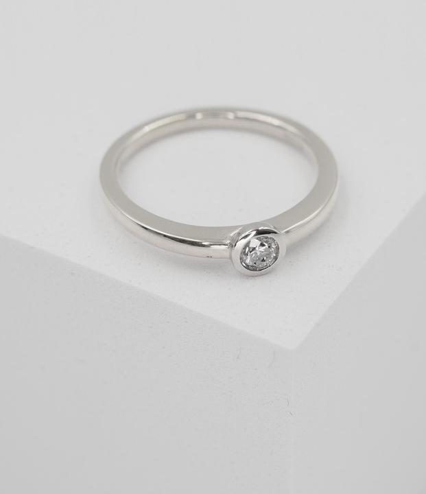 Actual product image Muau Ring frame setting (54, 950 Platinum)