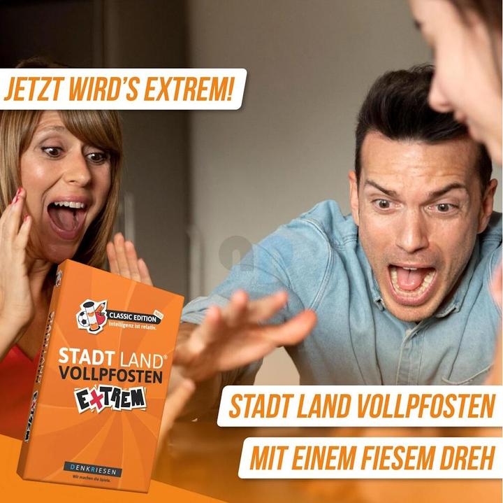 Actual product image Denkriesen STADT LAND VOLLPFOSTEN - EXTREM - Classic Edition - "Intelligence is relative" (German)