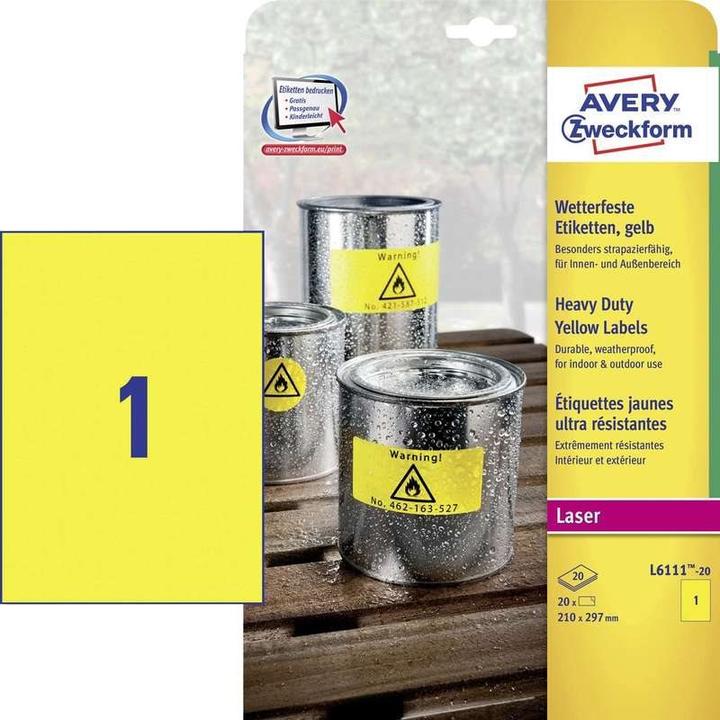 Produktbild Avery Dauerhafte Etiketten