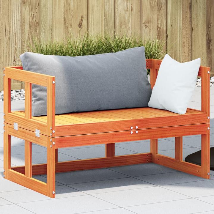 Actual product image VidaXL 2-in-1 garden sofa, extendable