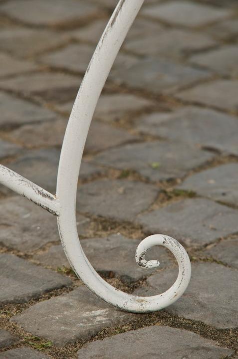 Image du produit CLP Banc de jardin Tara, blanc antique