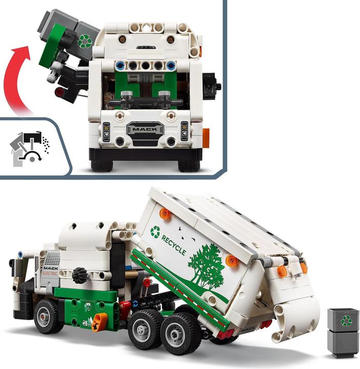 Produktbild LEGO Mack LR Electric Müllwagen (42167, LEGO Technic)