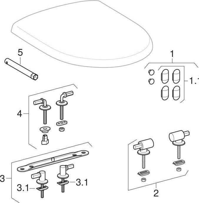 Produktbild Geberit WC-Sitz Renova weiss 573025000 mit Absenkautomatik