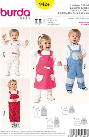 Pattern dungarees + dress