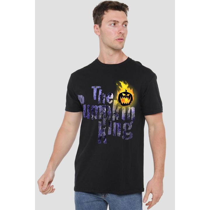Immagine prodotto The Nightmare Before Christmas Maglietta Re della Zucca Testo Uomo (XL)