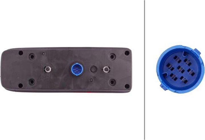 Image du produit Hella Feu arrière droit à technologie hybride pour remorque pour DAF SCANIA KEMPF