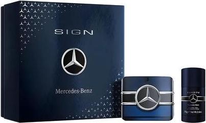 Actual product image Mercedes-Benz Sign Fragrance Gift Set for Men 3.4 Fl Oz Eau De Parfum Spray and 2.6 Oz Body Deodoran (Eau de parfum, 100 ml)