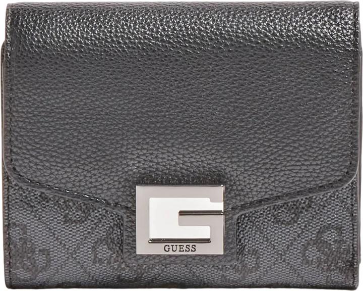 Actual product image Guess Coal Valy, Textile Wallet, Small Trifold, Gray, For Women
