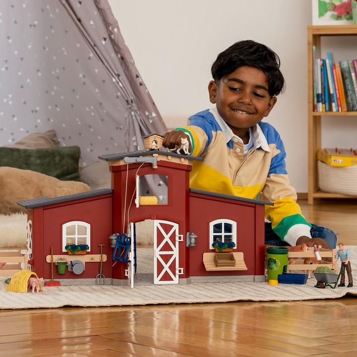 Produktbild Schleich Scheune mit Tieren und Zubehör