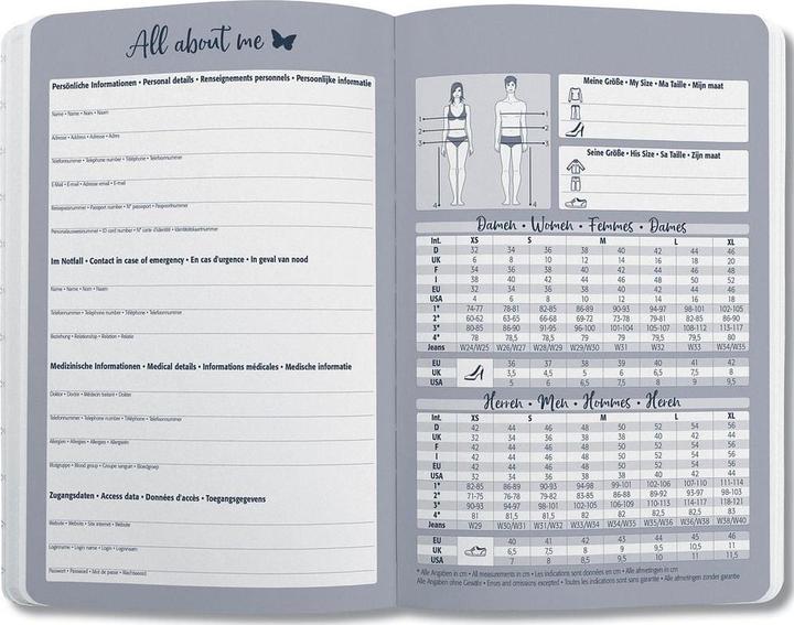 Produktbild Sigel Taschenagenda JOLIE Motiv (Deutsch, Französisch, Niederländisch, Englisch)