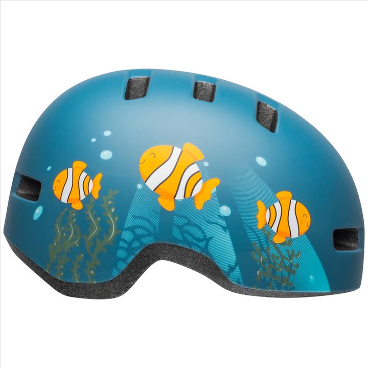 Gris mat/Poisson bleu