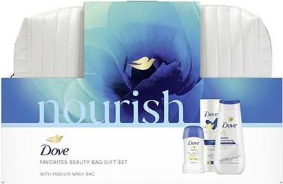 Dove Körperpflege-Geschenkset mit Nourish Kosmetiktasche (Körperpflegeset)