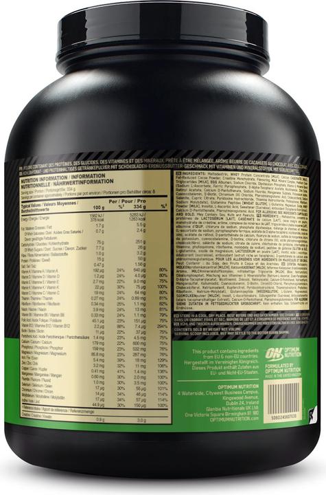 Produktbild Optimum Nutrition Serious Mass (Chocolate, Peanut Butter, 1 Stk., 2722 g)