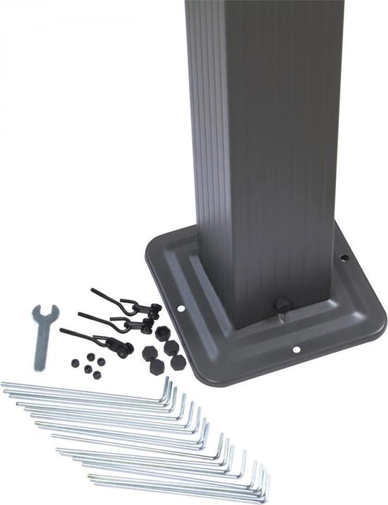 Image du produit Dema Pergola "Freiburg" ecru mit Sonnendach (296 cm, 296 cm)