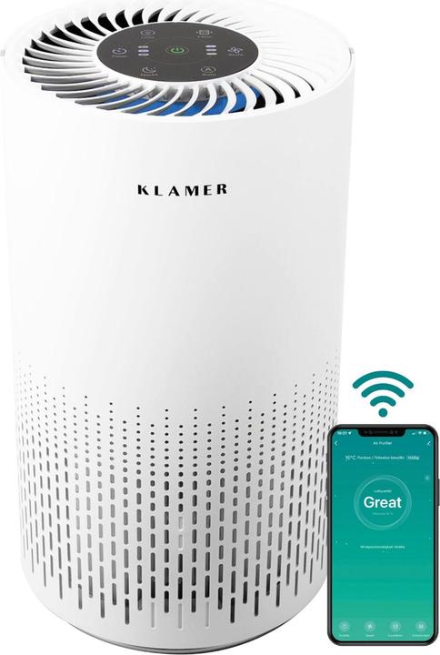 Produktbild KLAMER Luftreiniger 300i mit HEPA Filter CADR Spitzenleistung von 220 m³/h (50 m²)