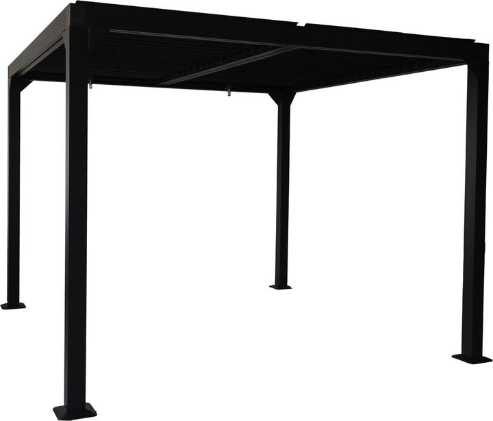 Jet-Line Pavillon Lamellendach Gartenzelt Gartendach Dubai II 3x3m Aluminium (300 cm, 300 cm)