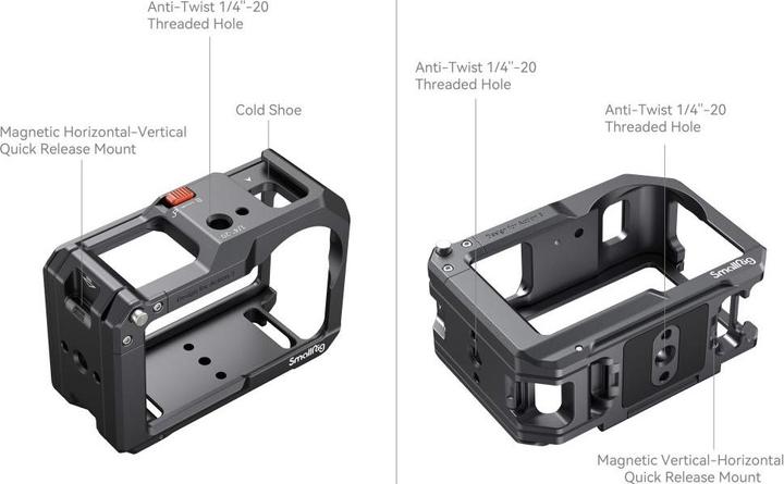 Actual product image SmallRig Cage für DJI Osmo Action 3 (Osmo Action)