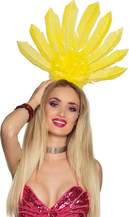 Produktbild Boland Samba Feder Kopfschmuck Neonfarbig: Tiara (haarreif)