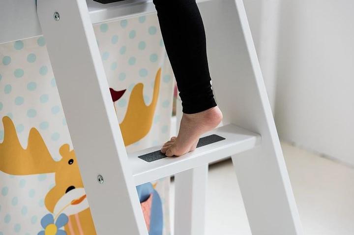 Actual product image Flexa Half height bed White with slide and sloping ladder (90 x 200 cm)