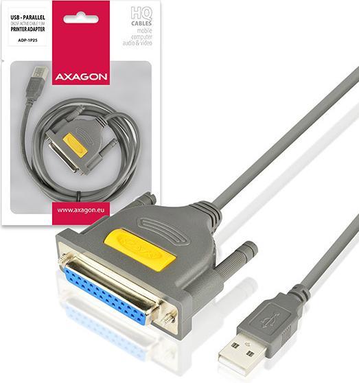 Produktbild Axagon ADP-1P25 USB2.0 - Parallel DB25F Printer Adapter (1.50 m, Parallel (Drucker))