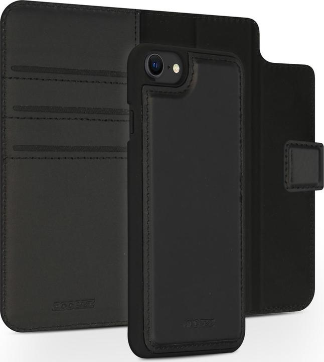 Produktbild Accezz Premium Leather 2 in 1 Wallet Bookcase iPhone SE (2022 / 2020) / 8 / 7 / 6(s) - Zwart (Apple iPhone 6s, Apple iPhone SE (3rd Gen), Apple iPhone SE (2nd Gen), Apple iPhone 6, Apple iPhone 8, Apple iPhone 7)