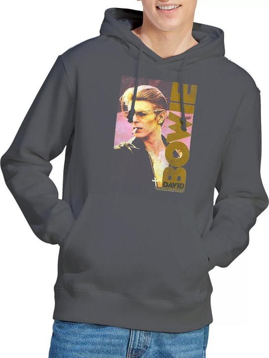 Immagine prodotto David Bowie Smokin Felpa con Cappuccio Uomo (XL)